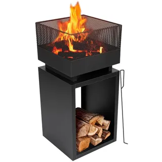 BBQ Collection Feuertonne Ø 85 cm Schwarz