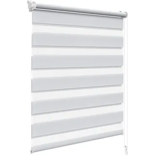 Woltu Doppelrollo 65 x 150 cm Klemmfix grau