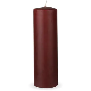 HS Candle Stumpenkerze Ø7 cm 20 cm braun