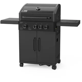 Gasgrill Minnesota 3, Seitenkocher, schwarz schwarz