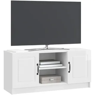vidaXL TV Möbel TV-Schränk 102 x 34,5 x 47 cm Hochglanz Weiß Holzwerkstoff