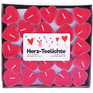 Pajoma Teelichte Love 3 cm rot