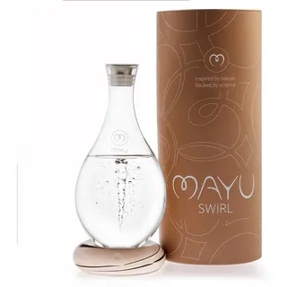 Mayu Water Swirl - Handgefertigte Wasserkaraffe mit natürlicher Wirbelbewegung, 1 St