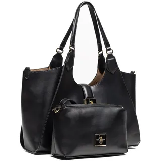 U.S. Polo Assn. Margaret Schultertasche Polyurethan Black