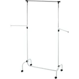 Wenko Kleiderständer Trio 91 x 45 x 122-192 cm chrom/weiß