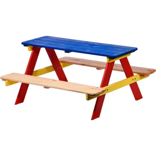 dobar Sitzbank für Kinder mit Tisch, mehrfarbig