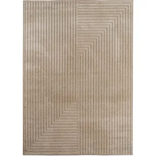 KADIMA DESIGN ENGADIN Kurzflorteppich 140 x 200 cm Beige
