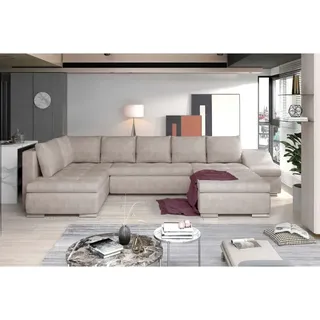 MF Design Gio Recamiere Rechts in Beige -  (L) 190 x (B) 351 x (H) 82 cm | Gr.: onesize