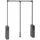Kleiderlift 83-115 x 0 x 0 grau