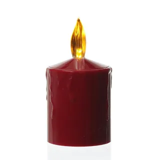 MARELIDA LED Kerze für Außen rot