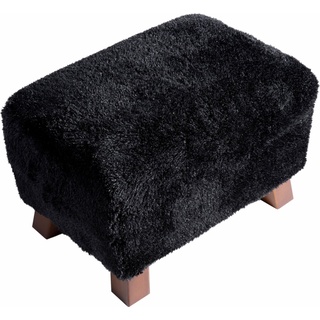 Max Winzer® Fußhocker Footstool, Minihocker Breite 40 cm schwarz