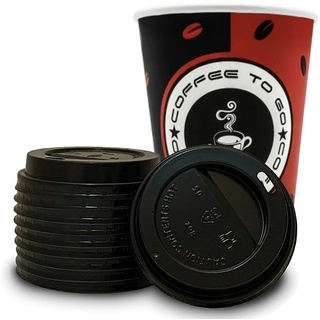 1000 Coffee To Go Becher 300 ml - mit Deckel | Kaffeebecher | Einweg Kaffee Pappbecher | 0,3l Einwegbecher für Heißgetränke Domdeckel