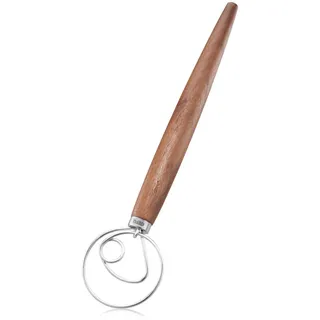 Gefu Schneebesen, Holz, Metall, Walnuss, 7.5x2.5x32 cm, Kochen, Küchenhelfer, Schneebesen