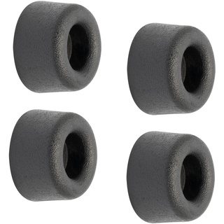 WAGNER Wandtürstopper VULKANO MINI 4tlg. Set - Durchmesser Ø 20 x 10 mm, Puffer aus hochwertigem Vollgummi, schwarz, zum Schrauben - 15501004