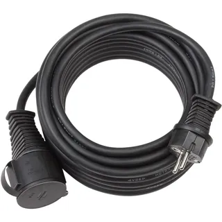 Brennenstuhl Baustellen-Verlängerungskabel IP44 10 m schwarz H07RN-F 3G1,5