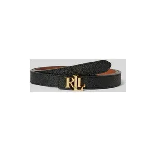 Gürtel aus Rindsleder mit Wendefunktion, Black, L
