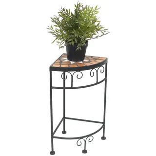 DanDiBo Ambiente Blumenhocker Mosaik Eckregal 42 x 42 cm Schwarz