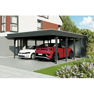 SKANHOLZ Friesland Hybrid Set 14 5,57 x 7,08 m anthrazit inkl. Abstellraum