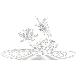 Jumpeak Wanddekoobjekt Metall Wandkunst Schmetterling Seerose Modern Wohnzimmer Wanddeko, Metall,Stylische Wandbild Dekoration–Perfekter Akzent für Ihr Zuhause weiß 47 cm x 28 cm