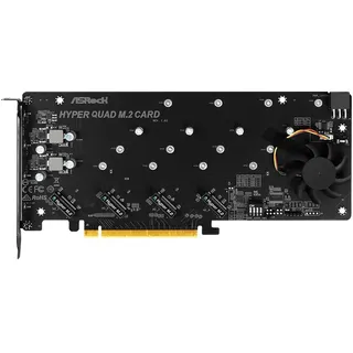 ASRock Hyper Quad M.2 Card PCIE GEN4X16 NVME 4XM.2 64GB/S