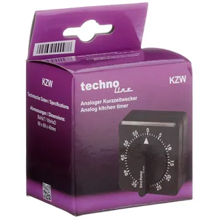 Technoline Eieruhr Analog Kurzzeitwecker schwarz blau