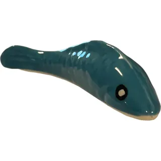 albert L. Keramik-Fische - 2er set blau