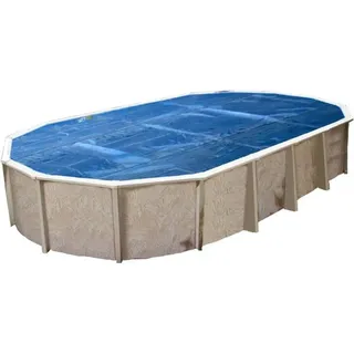 Interline Sommer Abdeckplane Oval Blau 6,10 x 3,60 m