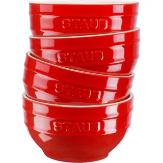 Staub Schüsselset Rot 12 cm 4-tlg.