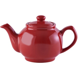 Price & Kensington, 2 Tassen Teekanne, Steingut, rot, glänzend