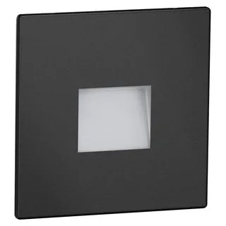 ledscom.de LED Treppenlicht 3er Pack eckig schwarz