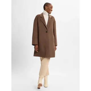 Opus Damen Mantel | Kurzmantel HATILDE Oversize aus weichem Woll Mix Cocoa, 40