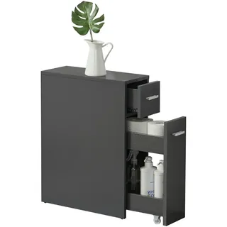 [en.casa] Kauhajoki Badezimmerschrank 61 x 20 x 45 cm Dunkelgrau