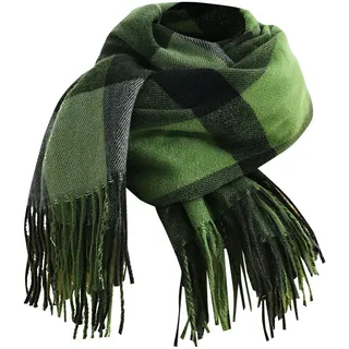 Kaschmir Schal Damen Winterschal Kuschelig Chiffon Damenschal Winter Herbst Braun Schals Tücher Für Schultertuch XXL Halstuch Grün Scarf Cashmere