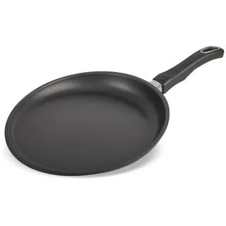 Original Gundel GUSS-CREPES-PFANNE flach, Ø 28 cm, Höhe 1 cm, BIOTAN-Oberfläche, PFOA-frei, Akku-Therm Boden - abnehmbarer Designer-Stiel
