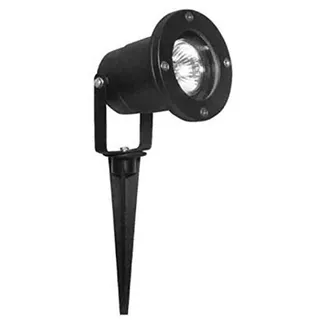 Lichtidee 5 x Led Gartenstrahler Spot Erdspieß schwarz GU10 230Volt für Led oder Halogen Pflanzen und Weg Beleuchtung Außen und Innen