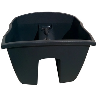Prosperplast Balkonkasten Crown 24,2 x 27,8 x 20,1 cm grau