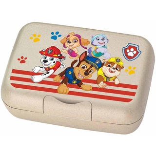 Koziol CANDY L Lunchbox PAW PATROL, Organic Sand, 19 x 13,5 x 6,5 cm, Kinder Brotdose mit Trennschale & Clip-Verschluss, Organic Bio-Circular, 8043713