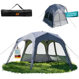 Skandika Lundholm 462 Quick-Start 2,3 x 2,3 m inkl. 2 Seitenteile Grau