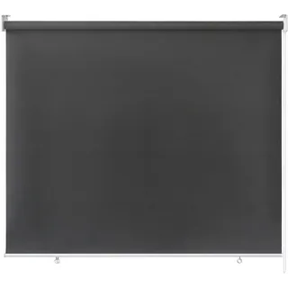 Froadp 180x240cm Außenrollo Sichtschutzrollo mit Reflektierende Thermofunktion Kunststoffbeschichtung Senkrechtmarkise Außen Vertikalmarkise Fensterrollo für Balkon Terrasse Garten (Anthrazit)