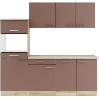 OPTIFIT Küchenzeile Bari 210 cm rot