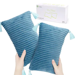 vocheer Kleines Reisekissen mit Quasten, 27,9 x 17,8 cm, Nackenkissen zum Schlafen, Mini-Reisekissen, winzige Kissen für Nacken, Handgelenk, Lendenwirbelsäule und Knie, Haustierkissen, Plüschkissen