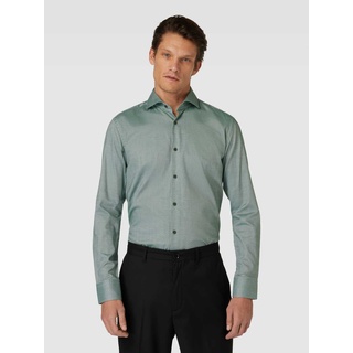 Regular Fit Business-Hemd mit Allover-Muster, Gruen, 41