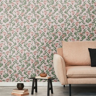 A.S. Création | Drawn Into Nat | 394303 | Vliestapete | Bäume/Blätter | 10.05 x 0.53 m | Beige | Wohnzimmer | Schlafzimmer | Flur | Küche | Esszimmer | Badezimmer | Arbeitszimmer | Büro | Diele