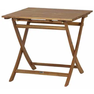 Siena Garden Falun Klapptisch 80 x 80 x 74 cm braun