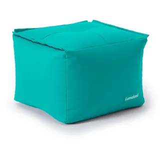 LUMALAND Sitzsack-Hocker - Kombinierbar mit Modularem System - 200 L - Türkis