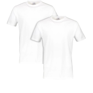 LERROS Herren Doppelpack Rundhalsausschnitt T-Shirt, Weiß, S EU