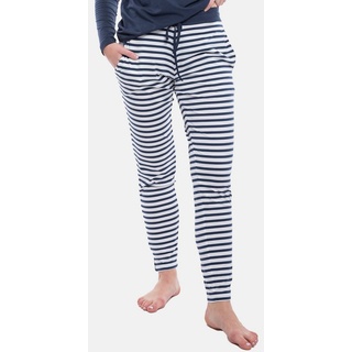 Mey Schlafhose Cyra (1-tlg) Schlafanzug Hose - Langes Bein und bequemer Schnitt blau L