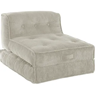 INOSIGN Sessel »Pia«, Loungesessel aus Cord, in 2 Größen, Pouf-Funktion.