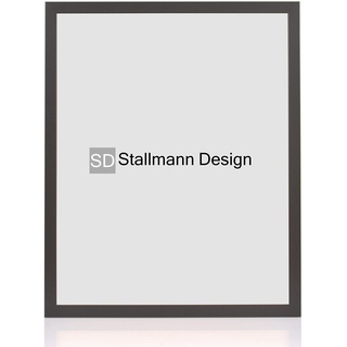 Stallmann Design Bilderrahmen 70x70 cm schwarz Holz mit Acrylglas Rahmen-Breite 20mm Posterrahmen Wechselrahmen