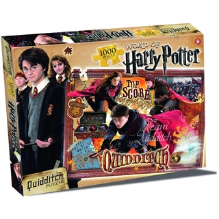 Winning Moves Steckpuzzle »World of Harry Potter Puzzle - Quidditch 1000 Teile (englisch)«, 1000 Puzzleteile beige